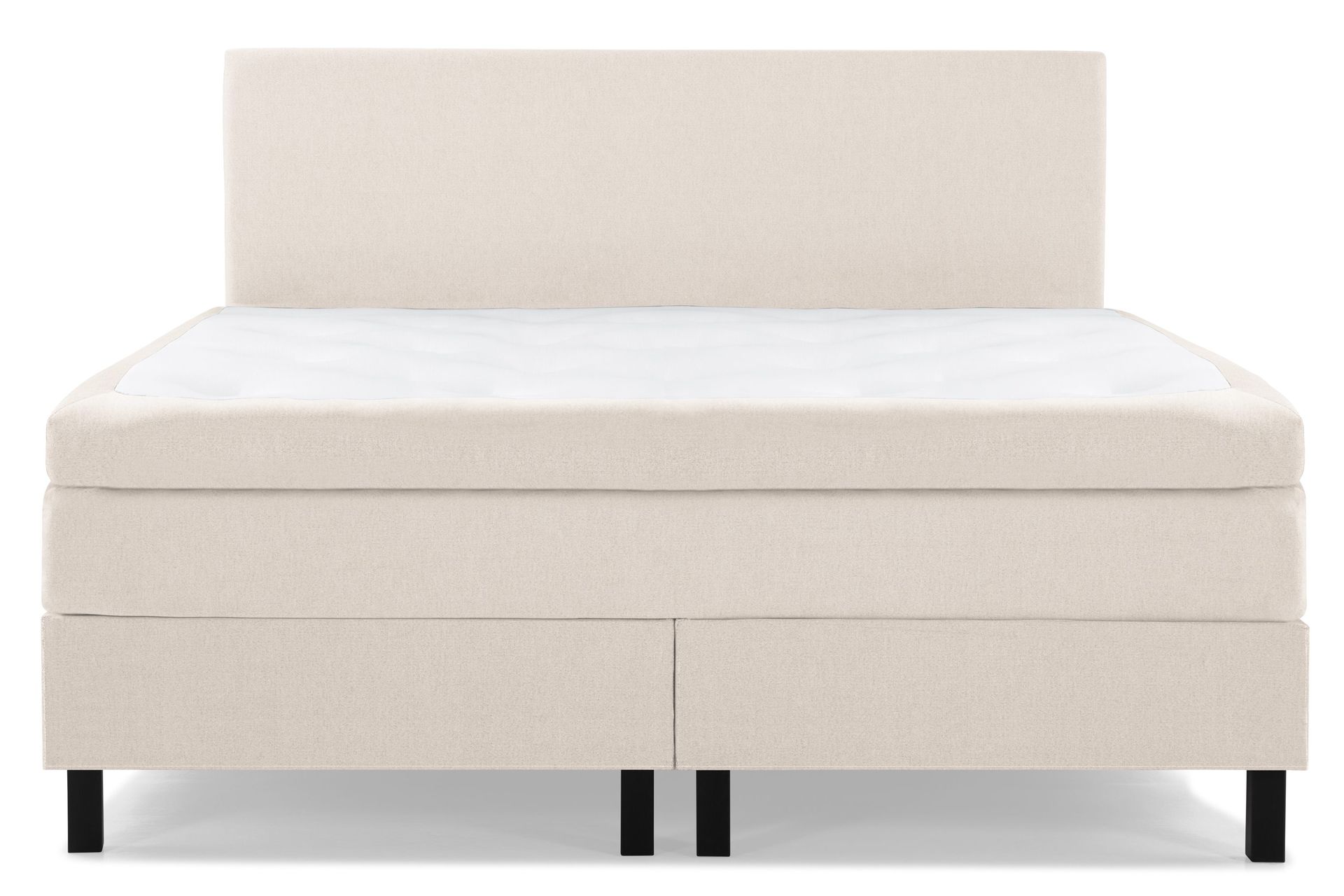 Lucky Komplett Sengepakke 180x200 Polyeter Glatt Sengegavl - Beige