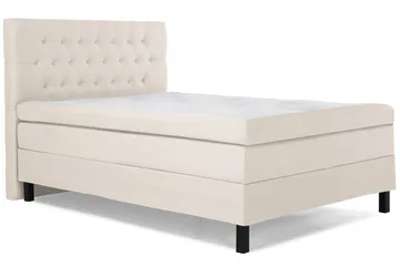 Lucky Komplett Sengpakke 140x200 cm Memory Diamant Sengegavl - Beige - Møbler - Senger - Komplett sengepakke