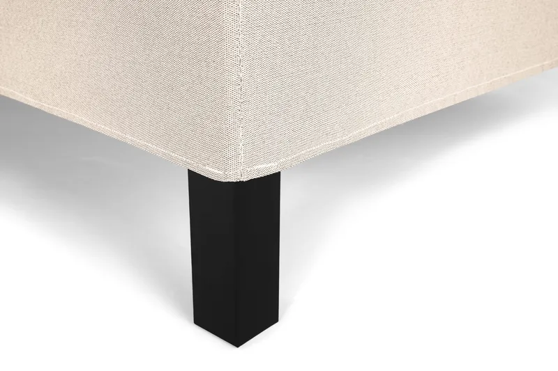 Lucky Komplett Sengpakke 180x200 cm Kontinentalseng med Sengegavl Fast - Beige - Møbler - Senger - Kontinentalsenger