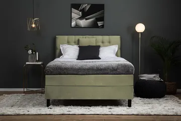 Lucky Kontinentalseng 120x200 Memory - Grønn - Møbler - Senger - Komplett sengepakke