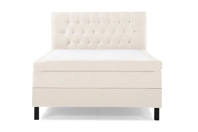 Lucky Kontinentalseng 140x200 Polyeter - Beige - Møbler - Senger - Komplett sengepakke