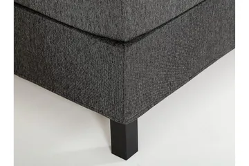Lucky Kontinentalseng 150x200 Skum - Svart/Grå - Møbler - Senger - Komplett sengepakke