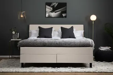 Lucky Kontinentalseng 160x200 Lateks - Beige - Møbler - Senger - Kontinentalsenger