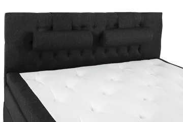 Lucky Kontinentalseng 160x200 Polyeter - Svart/Grå - Møbler - Senger - Komplett sengepakke