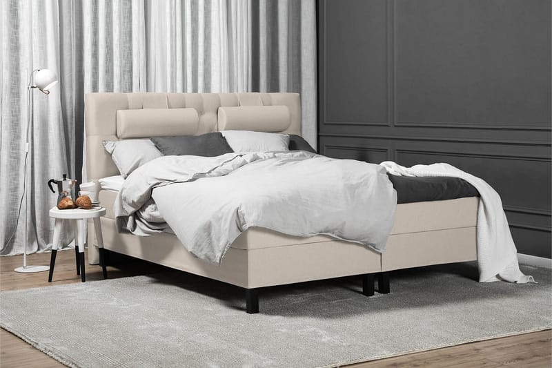 Lucky Kontinentalseng 180x200 Lateks - Beige - Møbler - Senger - Komplett sengepakke