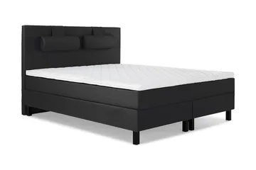 Lucky Kontinentalseng 180x200 Skum - Svart/Grå - Møbler - Senger - Komplett sengepakke