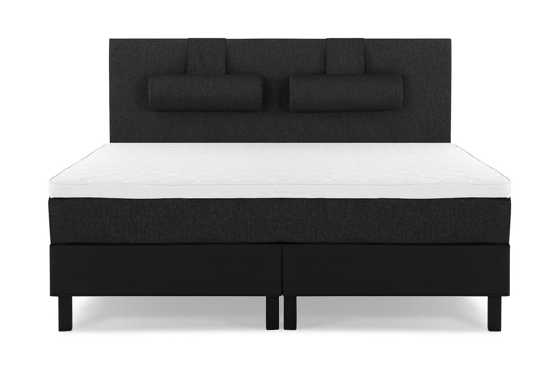 Lucky Kontinentalseng 180x200 Skum - Svart/Grå/PU