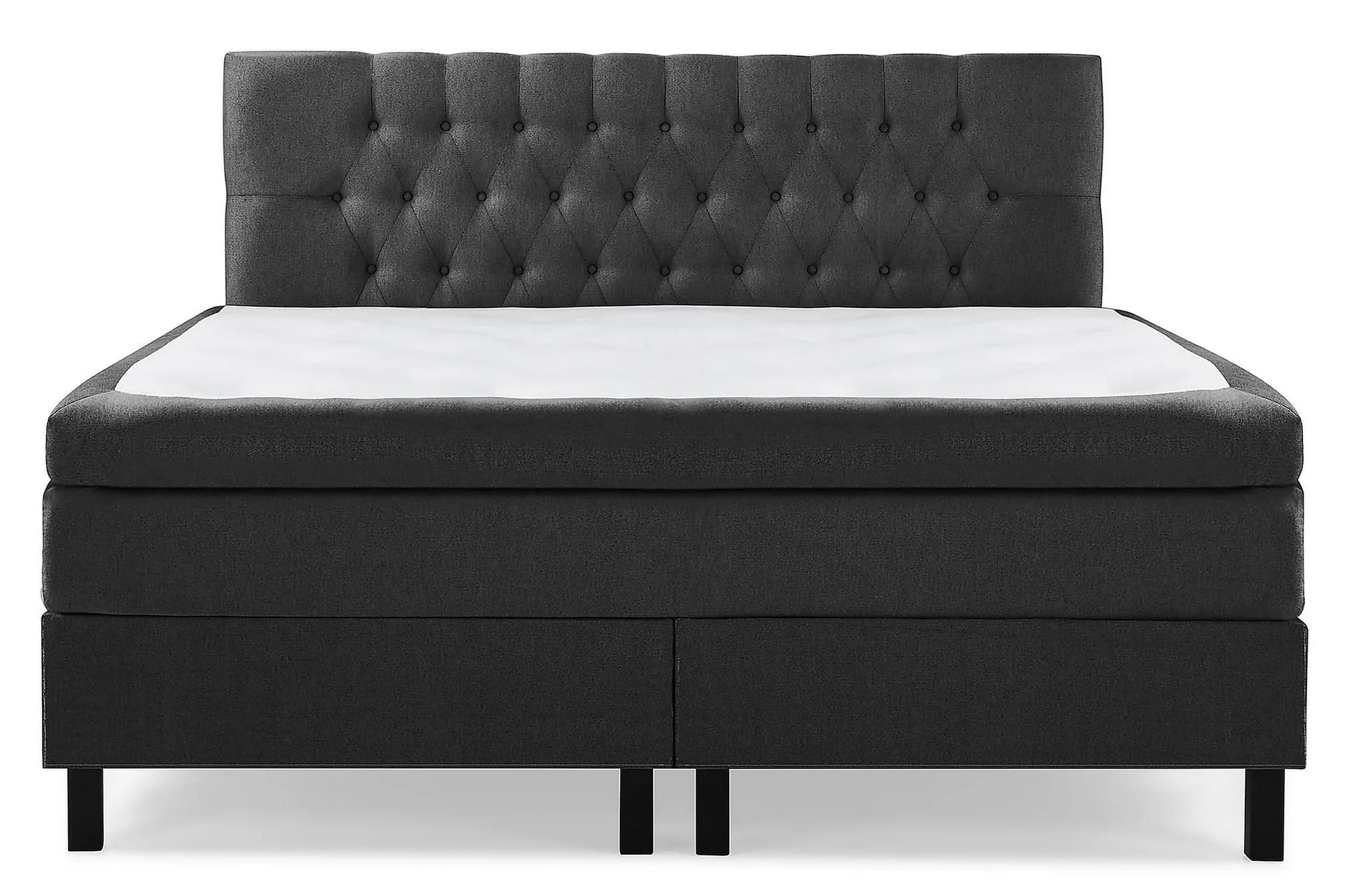 Lucky Kontinentalseng 180x200 Polyeter - Svart/Grå