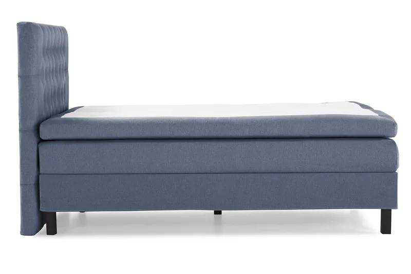 Lucky Sengepakke 140x200 Polyeter Diamant Sengegavl - Mørkeblå - Møbler - Senger - Komplett sengepakke