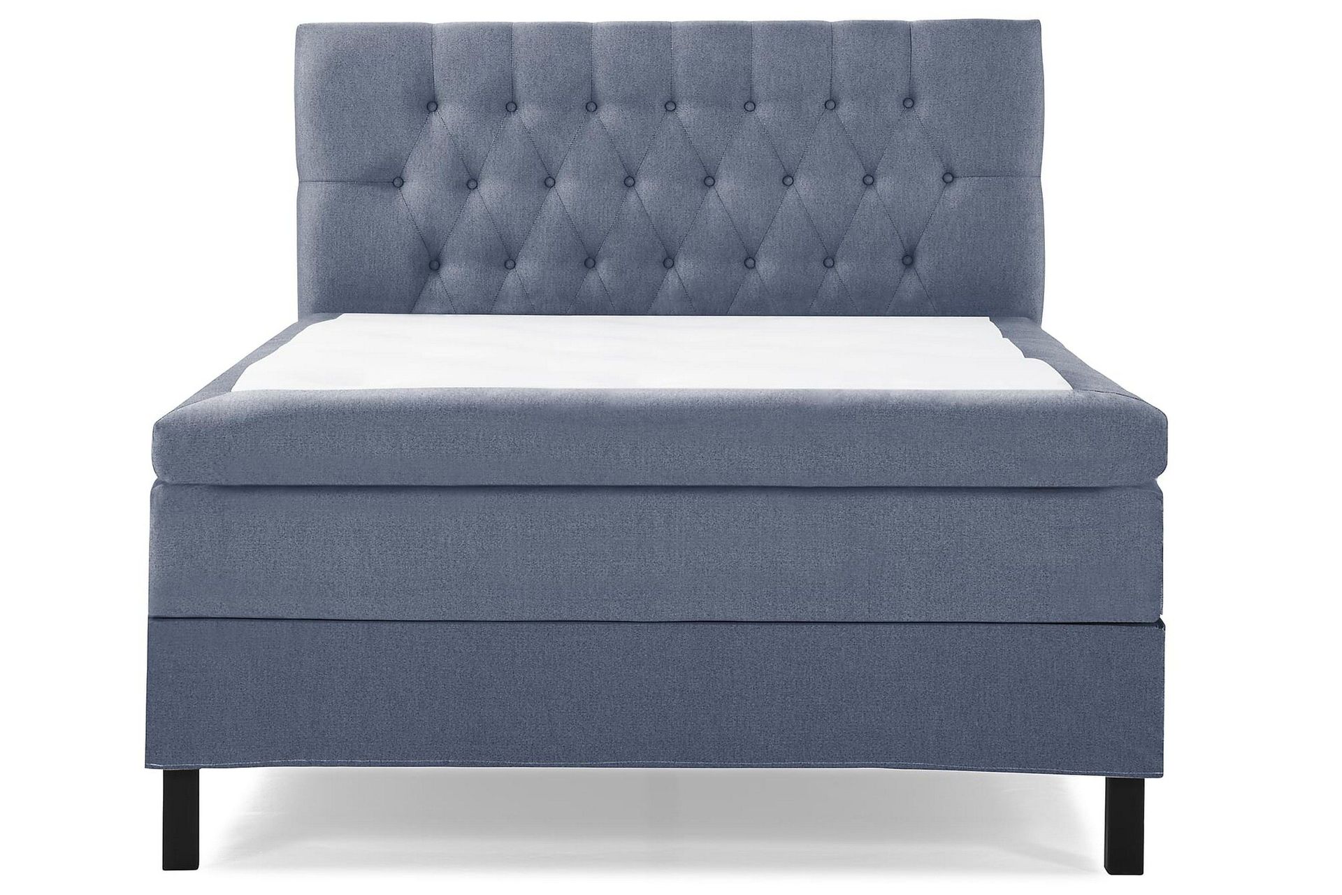 Lucky Sengepakke 140x200 Polyeter Diamant Sengegavl - Mørkeblå