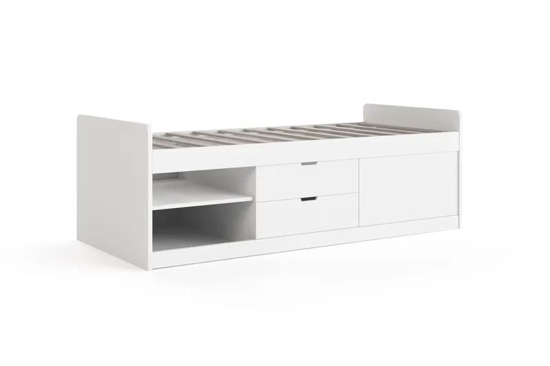 Lundvik Sängram 90x200 cm med förvaring Basic Home No middle mattress - Møbler - Senger - Sengeramme & sengestamme