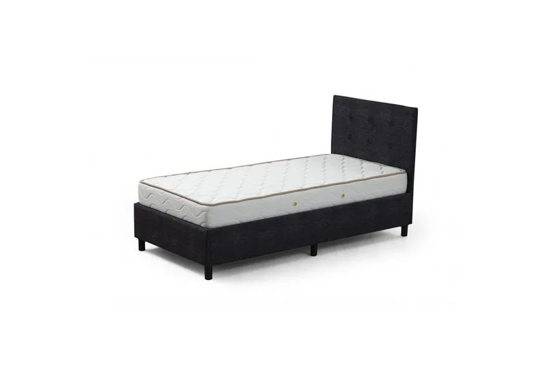 Madrass, Underdel og Hodegjerde Pilode Set Antrasitt, 120 x 107 x 204 cm