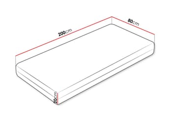 Afvan Fjærmadrass 80x200 cm - Hvit - Møbler - Senger - Madrasser - Rammemadrass & springfjærmadrass