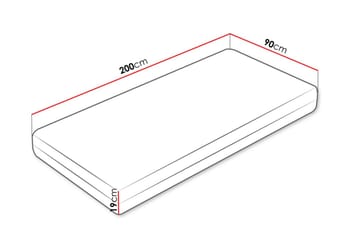 Billok Fjærmadrass 90x200 cm - Hvit - Møbler - Senger - Madrasser - Rammemadrass & springfjærmadrass