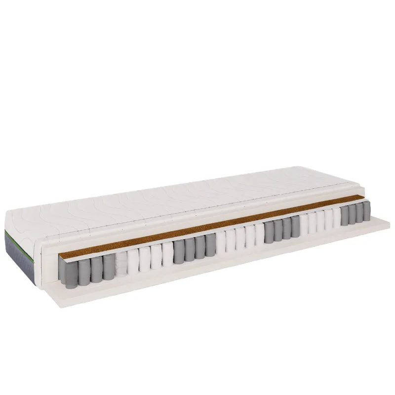 Brylan springfjærmadrass 180x200 cm, hvit