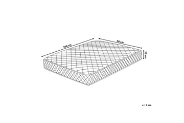 Duo Springfjærmadrass 90x200 cm Hvit - Hvit - Møbler - Senger - Madrasser - Rammemadrass & springfjærmadrass