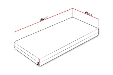 Earnest Fjærmadrass 80x200 cm - Hvit - Møbler - Senger - Madrasser - Rammemadrass & springfjærmadrass