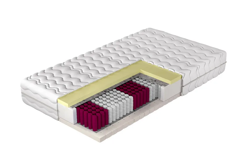 Earnest Fjærmadrass 90x200 cm - Hvit - Møbler - Senger - Madrasser - Rammemadrass & springfjærmadrass