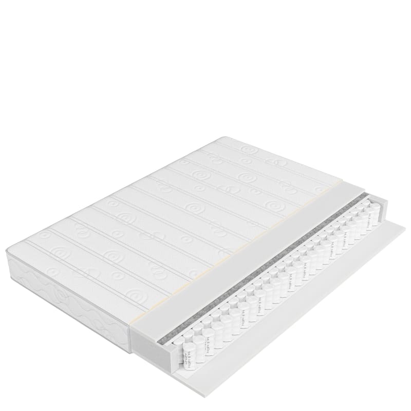 Edras Springmadrass 200x200 cm, Hvit