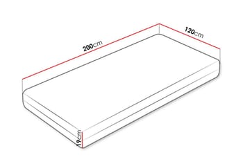 Frohike Fjærmadrass 120x200 cm - Hvit - Møbler - Senger - Madrasser - Rammemadrass & springfjærmadrass