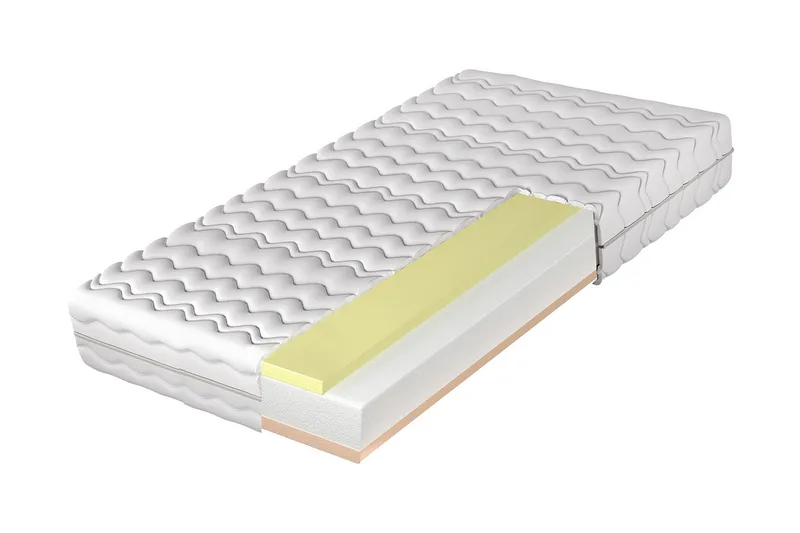 Fynlee Skummadrass 160x200 cm - Hvit - Møbler - Senger - Madrasser - Skummadrass