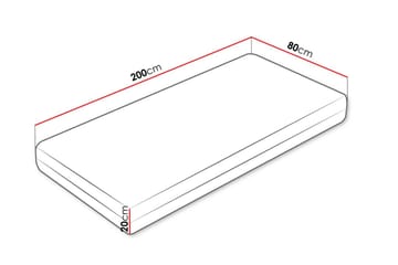 Galo Fjærmadrass 80x200 cm - Hvit - Møbler - Senger - Madrasser - Rammemadrass & springfjærmadrass