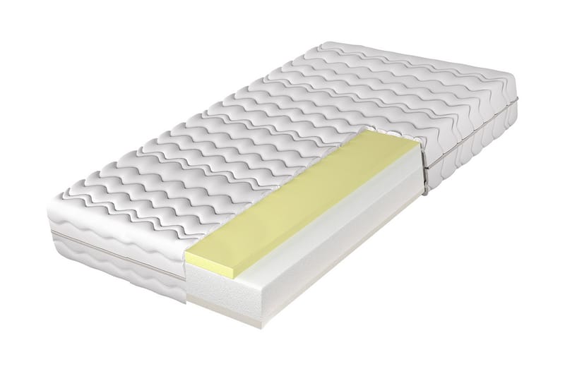 Gamini Skummadrass 160x200 cm - Hvit - Møbler - Senger - Madrasser - Skummadrass