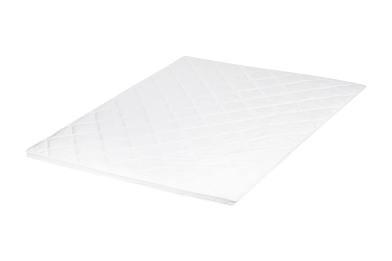 HVILA Duo overmadrass vendbar med sommer- og vinterside, 160x200 cm – 7 cm myk/medium, polyeterskum, vaskbart trekk - Møbler - Senger - Madrasser - Overmadrass