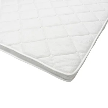 HVILA Duo overmadrass vendbar med sommer- og vinterside, 160x200 cm – 7 cm myk/medium, polyeterskum, vaskbart trekk - Møbler - Senger - Madrasser - Overmadrass