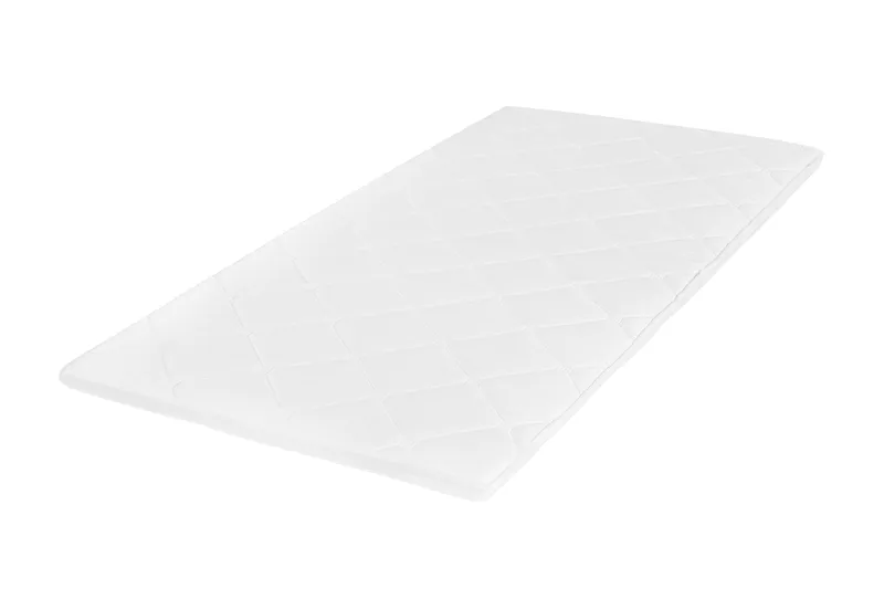 HVILA Duo overmadrass vendbar med sommer- og vinterside, 90x200 cm – 7 cm myk/medium, polyeterskum, vaskbart trekk - Møbler - Senger - Madrasser - Overmadrass