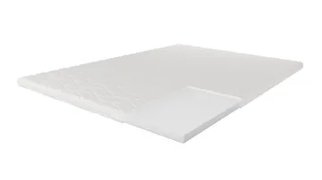 HVILA Foam overmadrass i polyeterskum 140x200 cm – 7 cm myk/medium, vaskbart trekk - Møbler - Senger - Madrasser - Overmadrass