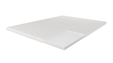 HVILA Foam overmadrass i polyeterskum 120x200 cm – 7 cm myk/medium, vaskbart trekk - Møbler - Senger - Madrasser - Overmadrass