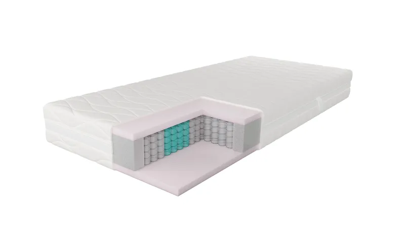 HVILA Lux pocketresårmadrass 7 soner med vaskbart trekk 90x200 cm - Møbler - Senger - Madrasser - Rammemadrass & springfjærmadrass