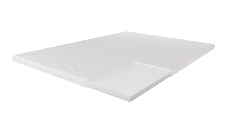 HVILA Memory overmadrass med trykkavlastende memoryskum 140x200 cm – 7 cm myk/medium, vaskbart trekk - Møbler - Senger - Madrasser - Overmadrass