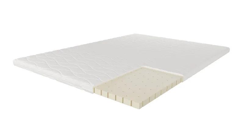 HVILA Overmadrass 120x200 cm – 7 cm medium/fast punktelastisk latex med vaskbart trekk - Møbler - Senger - Madrasser - Overmadrass