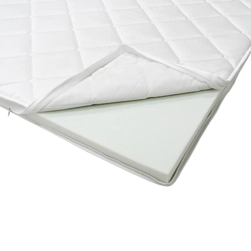 HVILA Overmadrass 160x200 cm – 7 cm Myk/Medium polyeterskum, vendbar sommer- og vinterside, vaskbart trekk - Møbler - Senger - Madrasser - Overmadrass