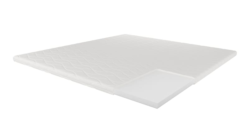 HVILA Overmadrass 160x200 cm – 7 cm polyeterskum, myk/medium med vaskbart trekk - Møbler - Senger - Madrasser - Overmadrass