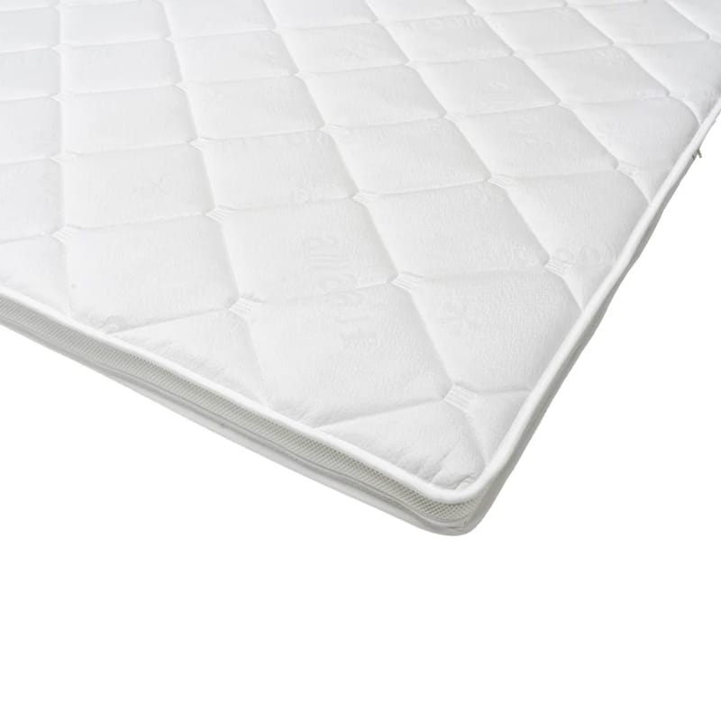 HVILA Overmadrass 180x200 cm – 7 cm Myk/Medium polyeterskum, vendbar sommer- og vinterside, vaskbart trekk - Møbler - Senger - Madrasser - Overmadrass
