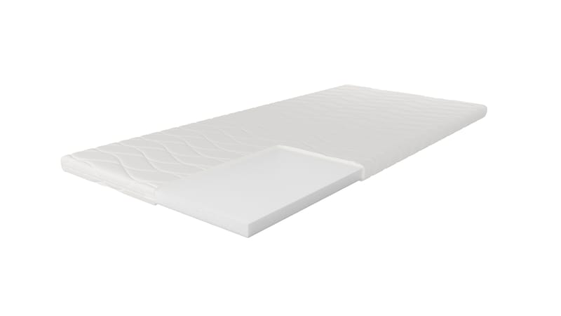 HVILA Overmadrass 90x200 cm – 7 cm polyeterskum, myk/medium med vaskbart trekk - Møbler - Senger - Madrasser - Overmadrass