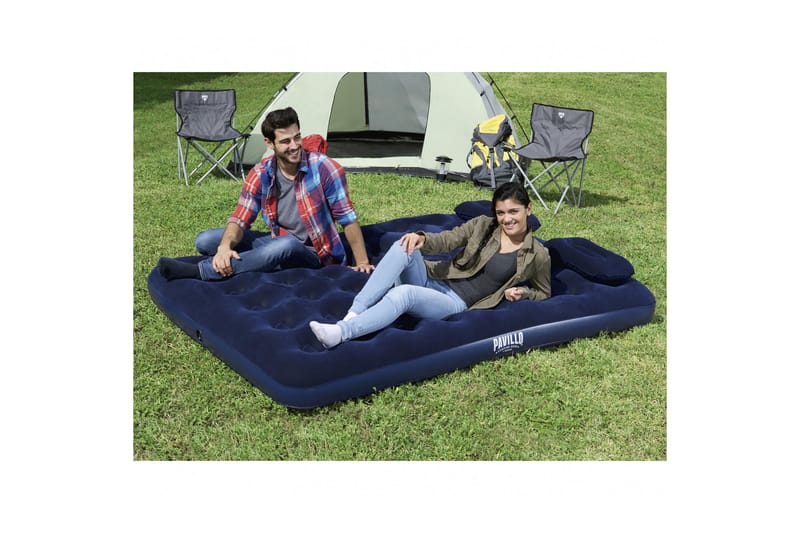 Pavillo Airbed Queen Oppblåsbar madrass med pumpe Blå - Bestway - Møbler - Senger - Madrasser - Luftmadrass & oppblåsbar madrass