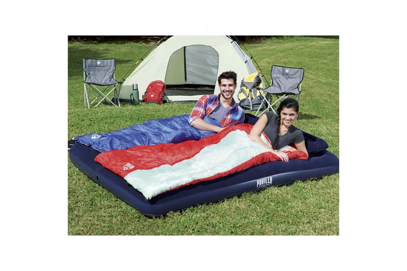 Pavillo Airbed Queen Oppblåsbar madrass med pumpe Blå - Bestway - Møbler - Senger - Madrasser - Luftmadrass & oppblåsbar madrass