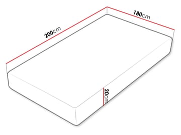 madrass Madrass CULTURE 20 LATEX H3 rullet 180x200 cm - Møbler - Senger - Madrasser - Skummadrass
