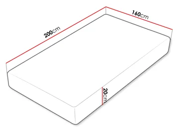 madrass Madrass CULTURE 20 VISCO H3 rullet 160x200 cm - Møbler - Senger - Madrasser - Skummadrass