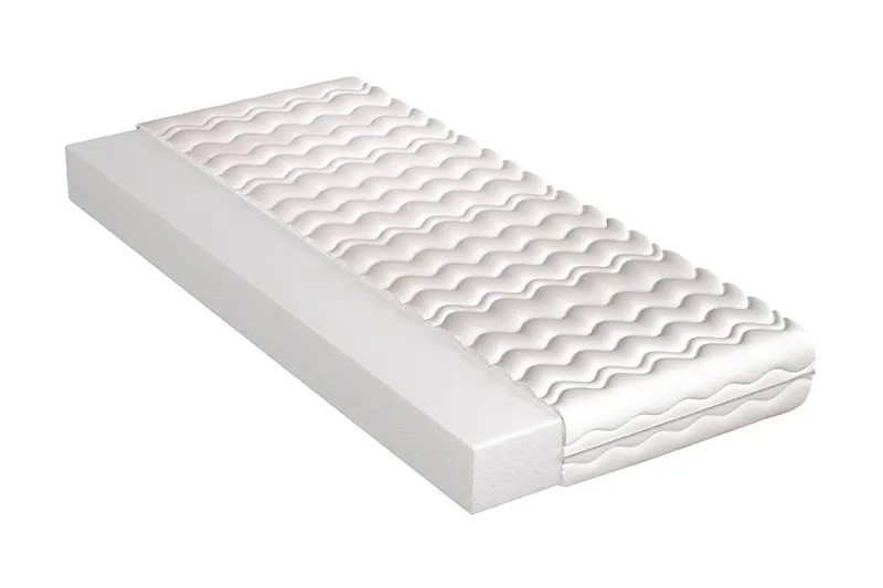 Manetto Madrass 160x200 Skum 10 cm, Hvit