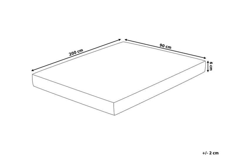Comfy Overmadrass 90x200 cm Hvit - Hvit - Møbler - Senger - Madrasser - Overmadrass