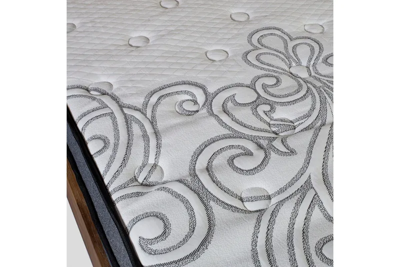 Fjermadrass HARMONY DELUX 160x200xH30cm - Grå/Hvit - Møbler - Senger - Madrasser - Overmadrass