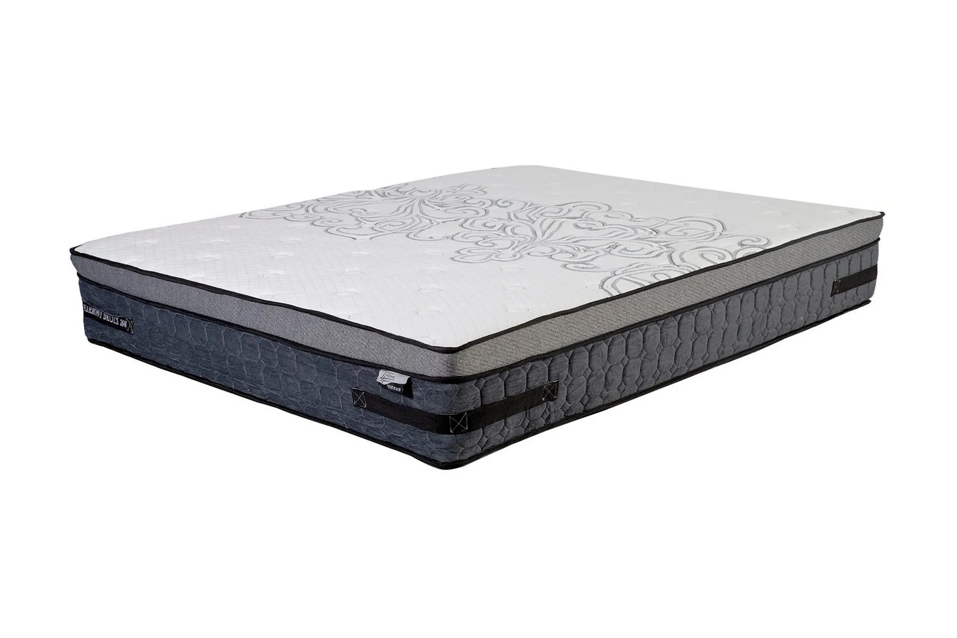 Fjermadrass HARMONY DELUX 160x200xH30cm - Grå/Hvit
