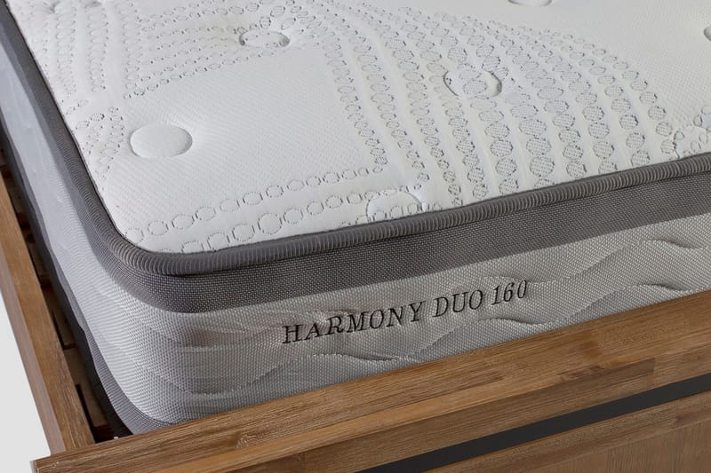 Fjermadrass HARMONY DUO 160x200xH27cm - Hvit - Møbler - Senger - Madrasser - Overmadrass
