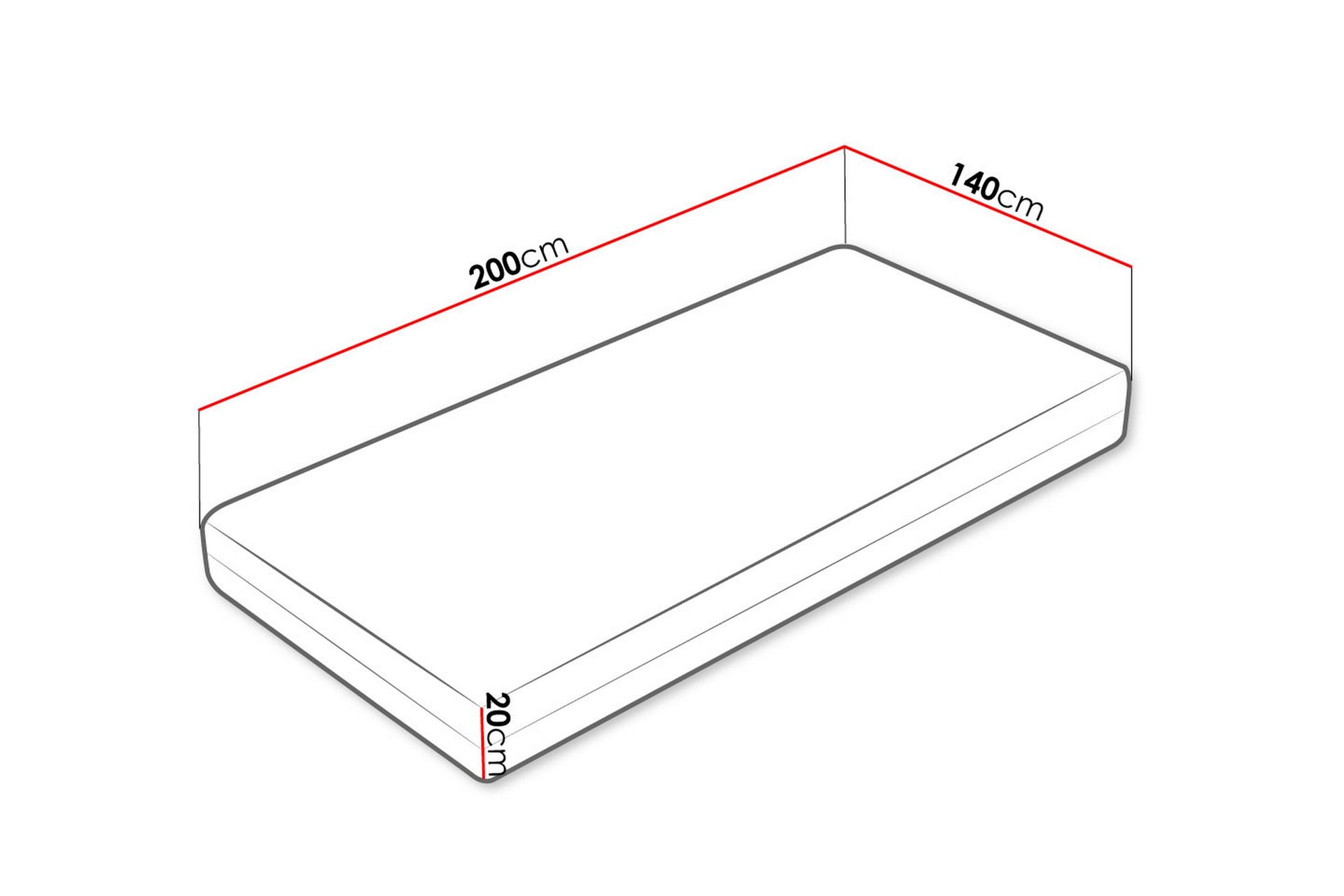Freeland Pocketmadrass VinterSommar 140x200 cm - Hvit - Møbler - Senger - Madrasser - Overmadrass