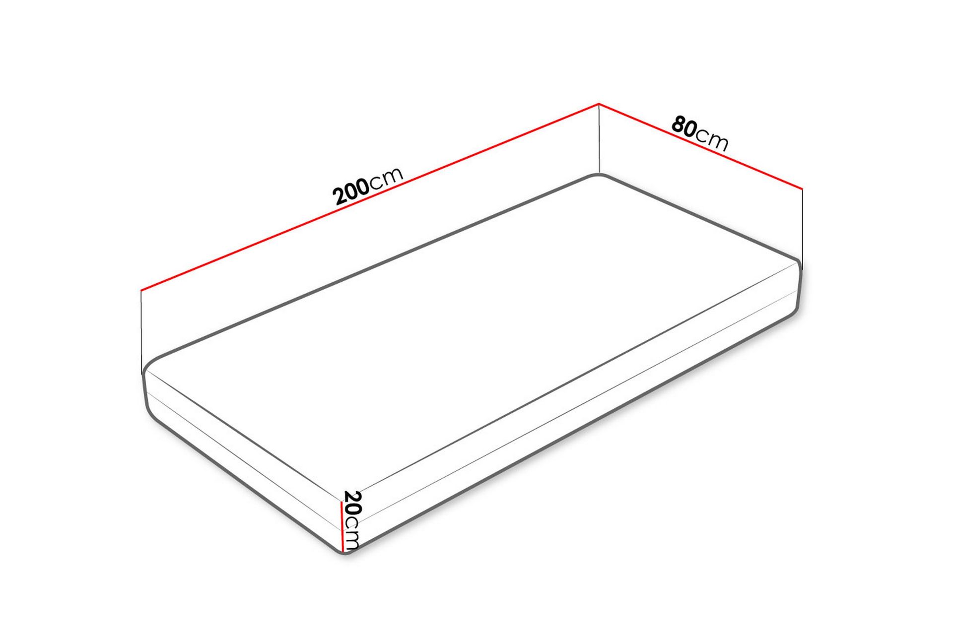 Freeland Pocketmadrass VinterSommar 80x200 cm - Hvit - Møbler - Senger - Madrasser - Overmadrass
